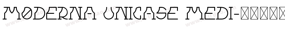 Moderna Unicase Medi字体转换